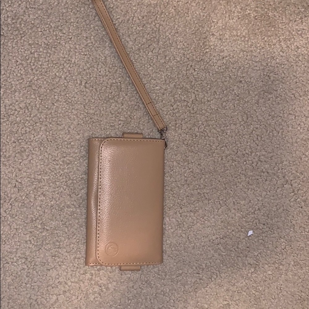 Beige Leather Wallet